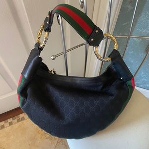 Gucci monogram hobo bag
